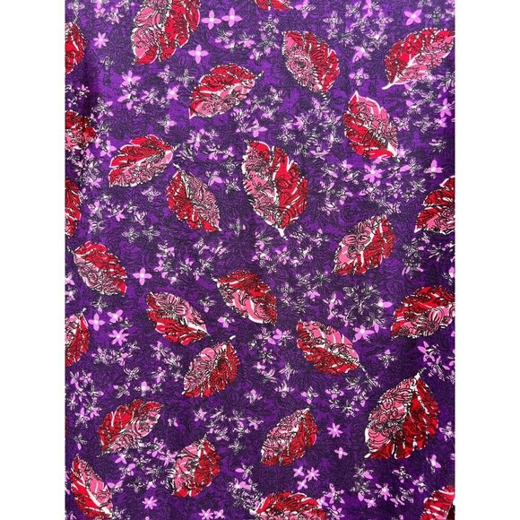 LuLaRoe Irma Women's Dark Purple Floral Top - Picture 2 of 7